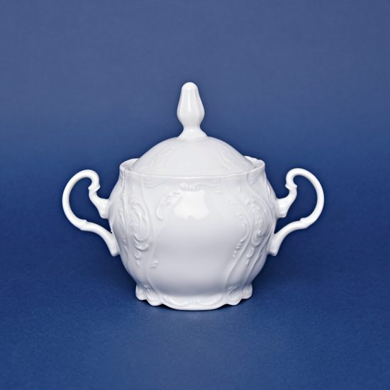 Sugar bowl 0,3 l, Thun 1794 Carlsbad porcelain, BERNADOTTE white