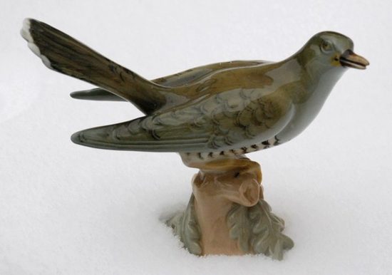 Cuckoo 22 x 10 x 15 cm, Porcelain Figures Duchcov