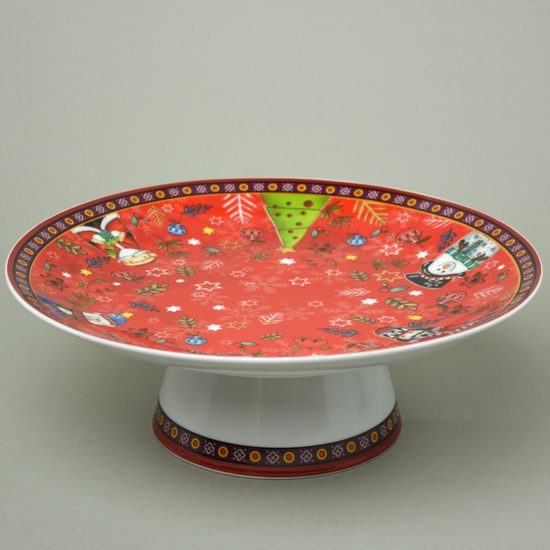 Mísa na noze 27 x 9 cm, vánoční dekor, porcelán, EGAN