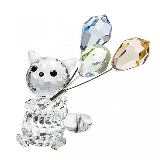 Cat with balloons 68 x 28 mm, Crystal Gifts and Decoration PRECIOSA