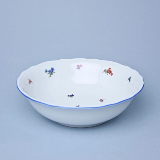 Mísa kompotová 23 cm, Házenka s modrou linkou, Český porcelán a.s.