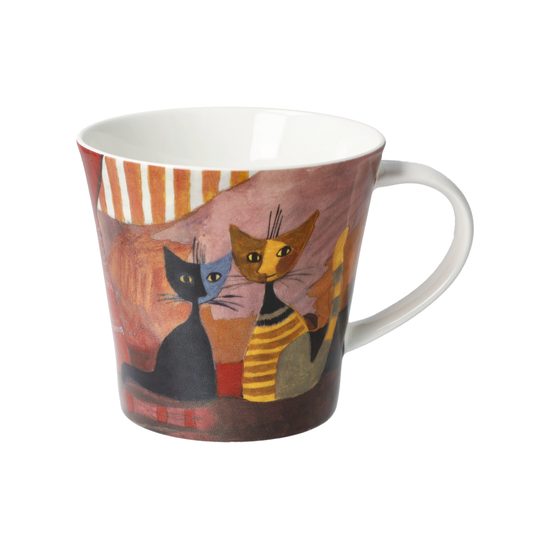 Mug 0,35 l Rouge 13,50 / 10,50 / 9,50 cm, porcelain, cats R. Wachtmeister, Goebel