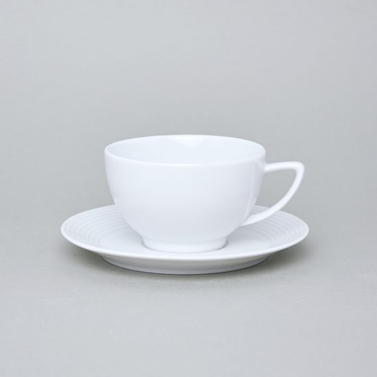 Cup and saucer 240 ml / 150 mm, Thun Calsbad porcelain