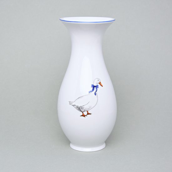 Váza 1210/3 25,5 cm, Český porcelán a.s., husy