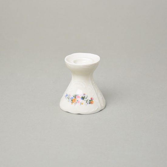 Candle holder 65 mm, Thun 1794 Carlsbad porcelain, BERNADOTTE ivory + flowers