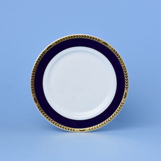 Plate dessert 19 cm, Sabina, cobalt blue + gold, Leander 1907