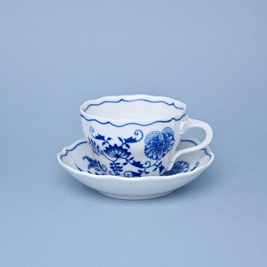 Cup and saucer B + B, 210 ml / 14 cm for coffee, Original Blue Onion Pattern