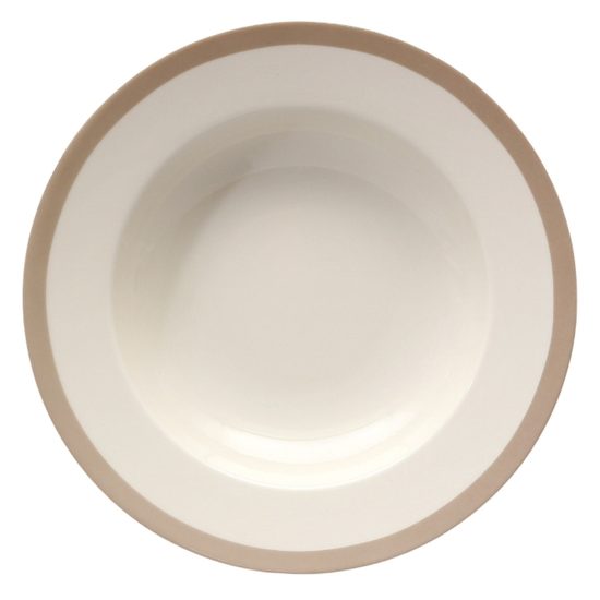 Nina Ivory 29423GT: Talíř hluboký 23 cm, Thun 1794, karlovarský porcelán