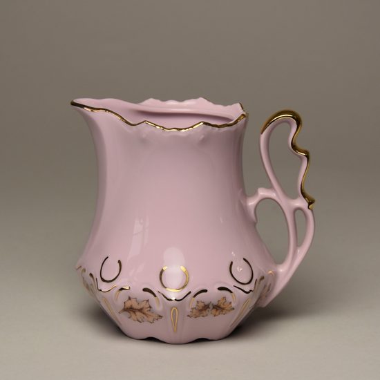 Mlékovka vysoká 0,2 l, Lenka 527, Růžový porcelán z Chodova