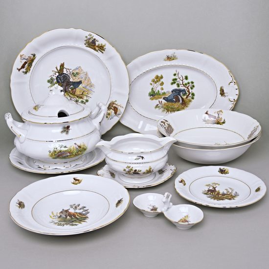 Sonata hunting: Dining set for 6 pers., Leander 1907