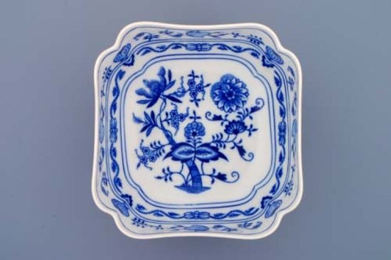 Salad dish square deep 18 cm, Original Blue Onion Pattern, QII