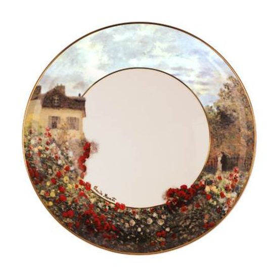 Plate dining The Artists House 23 cm, Porcelain, C. Monet Goebel Artis Orbis
