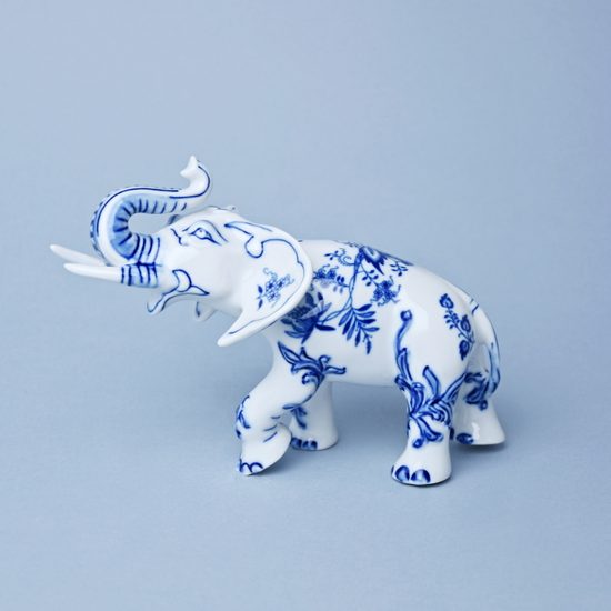 Slon II - bohatá dekorace 18 cm, Cibulák, originální z Dubí