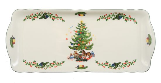 Platter square 35 cm, Marie-Luise 43607 Christmas, Seltmann Porcelain