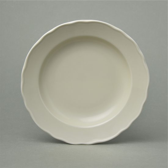 Rokoko ivory: Talíř hluboký 24 cm, Český porcelán a.s.