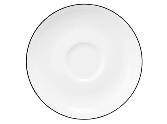 Saucer 12 cm, Lido Black Line, Seltmann Porcelain