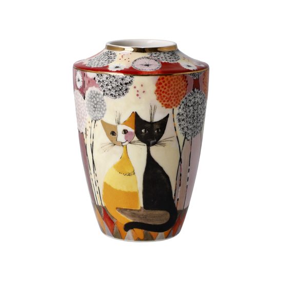 Vase R. Wachtmeister - Soffioni, 8,5 / 8,5 / 12,5 cm, Fine Bone China, Cats Goebel