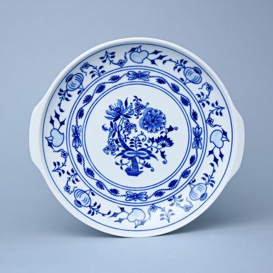 Plate with handles 24,6 cm, Original Blue Onion Pattern, QII