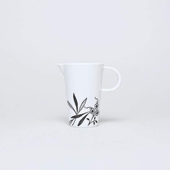 Bohemia black: Creamer 0,07 l, design by Jiri Pelcl, Cesky porcelain a.s.