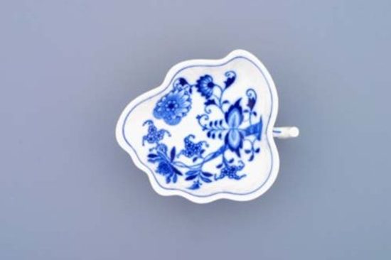 Sugar bowl leaf on stands 10,8 cm, Original Blue Onion Pattern (Q2)