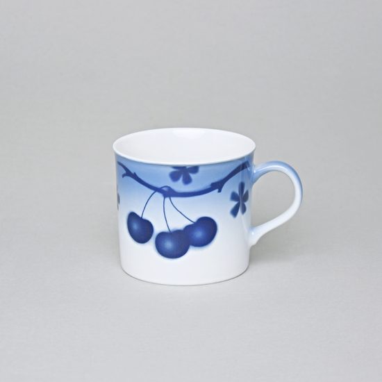 Cup 200 ml, Thun 1794 Carlsbad porcelain, BLUE CHERRY