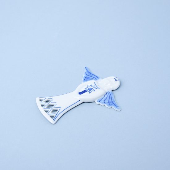 Christmas decoration - angel 10 cm, Original Blue Onion Pattern