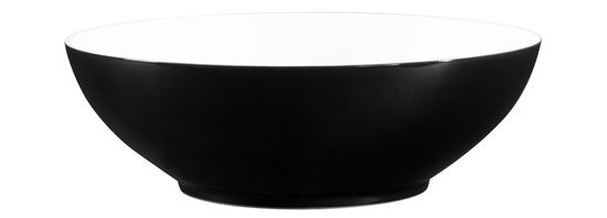 Mísa 20 cm, Lido Solid Black, Porcelán Seltmann