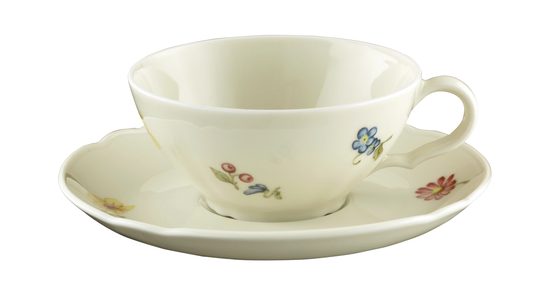 Tea cup 140 ml and saucer 13 cm, Marie-Luise 44714, Seltmann Porcelain