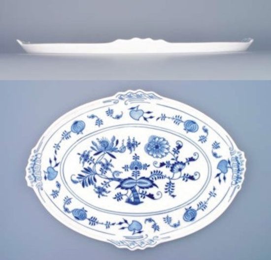 Tray oval 42 x 31 cm, Original Blue Onion Pattern, QII