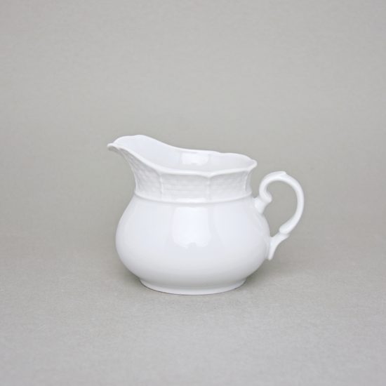 Low creamer 450 ml, Thun 1794, karlovarský porcelán, NATÁLIE white
