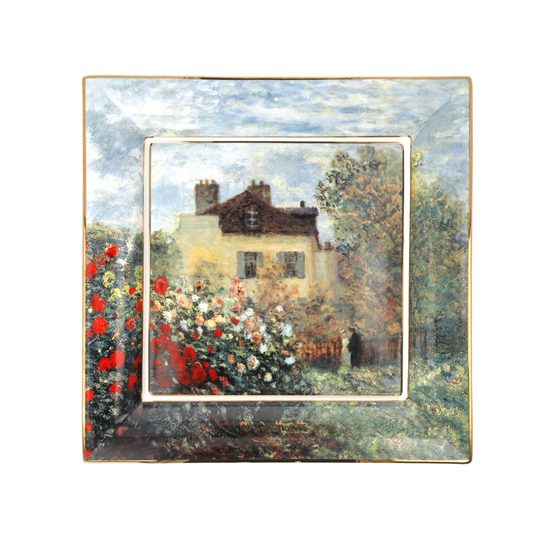 Mísa Monetův dům, 30 / 30 / 3,5 cm, jemný kostní porcelán, C. Monet, Goebel