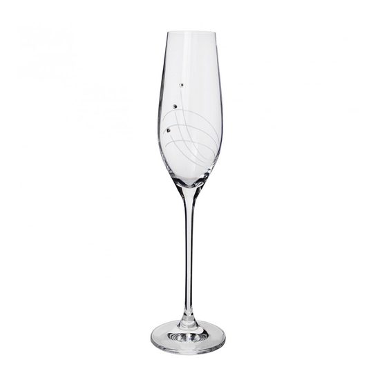 Celebration: Set of 2 Champagne Glasses 210 ml, with Swarowski Crystals