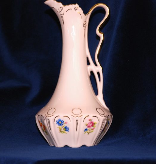 Karafa velká 24,4 cm, Lenka 247, Růžový porcelán z Chodova