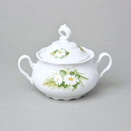 Sugar bowl 350 ml, Thun 1794, karlovarský porcelán, CONSTANCE Daisy