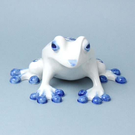 Frog 25 x 21 x 13 cm cm, Original Blue Onion pattern