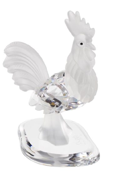 Rooster - Symbol of Five Virtues 160 x 115 mm, Crystal Gifts and Decoration PRECIOSA