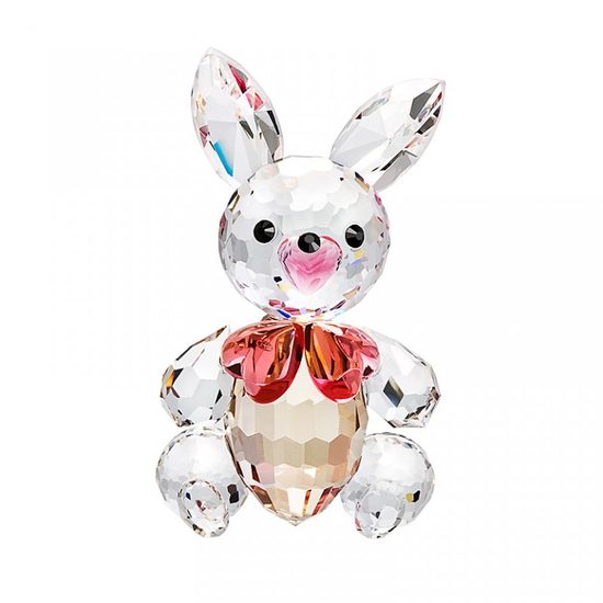 Hare with bow (rosa) 40 x 23 mm, Crystal Gifts and Decoration PRECIOSA
