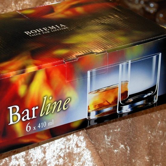Barline 410 ml, Glass / whisky, 6 pcs., Crystalex