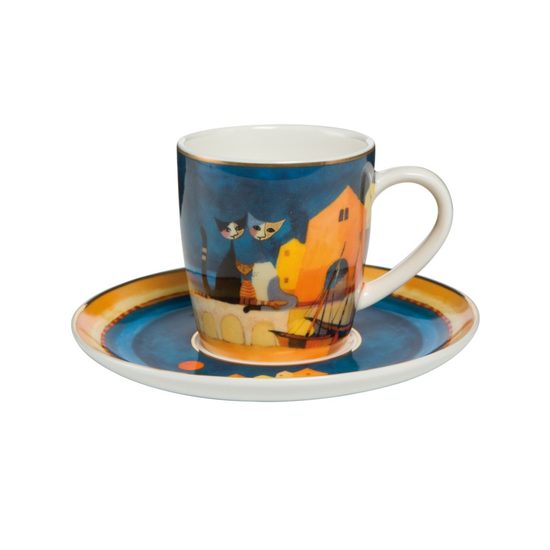 Demitasse I colori del tramonto 7 cm / 0,1 l, Porcelain, Cats Goebel R.Wachtmeister