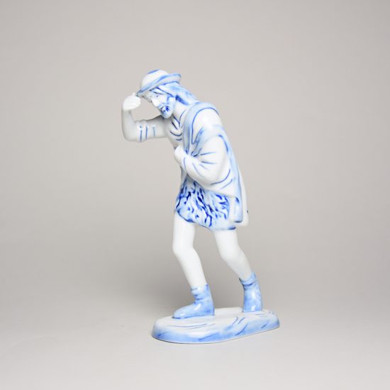 Wayfarer, Blue Onion, Porcelain Figures Duchcov