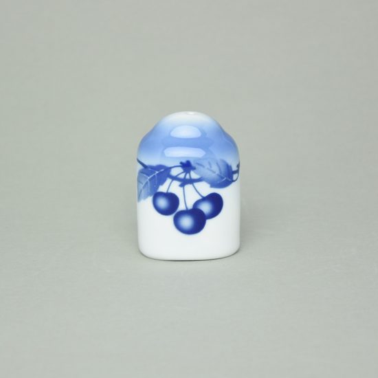 Pepper shaker, Thun 1794 Carlsbad porcelain, BLUE CHERRY