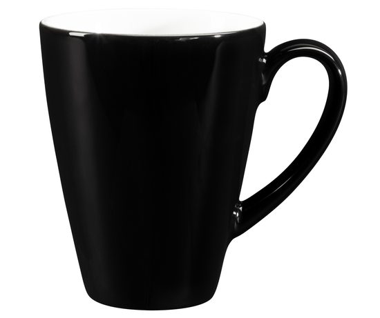 Mug 0,35 l, Lido Solid black, Seltmann porcelain