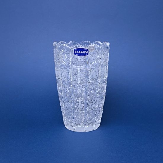 Crystal Hand Cut Vase, 500PK, 180 mm, Crystal BOHEMIA