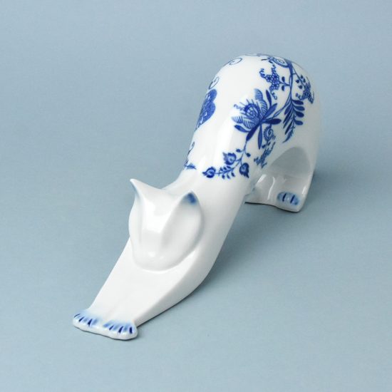 Cat 31,5 x 13 cm, Original Blue Onion pattern