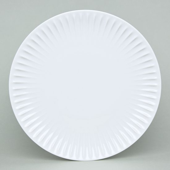Club plate (dish round flat) 30 cm, Ribby, G. Benedikt 1882