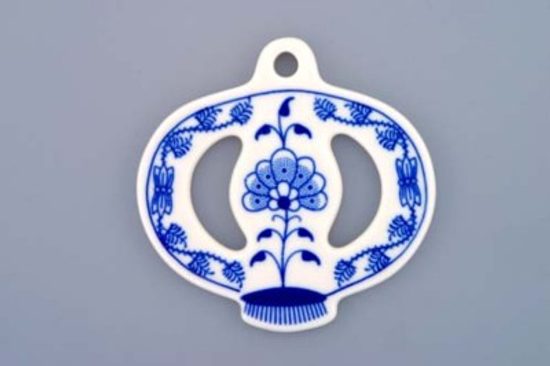 Christmas decoration - Apple 8 cm, Original Blue Onion Pattern