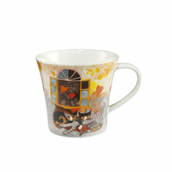 Mug Amoroso 9,5 cm / 0,35 l, porcelain, Cats Goebel R. Wachtmeister