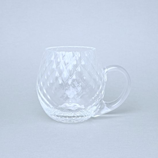 Beer mug- Káro (Clear), 500 ml, Floriánova huť