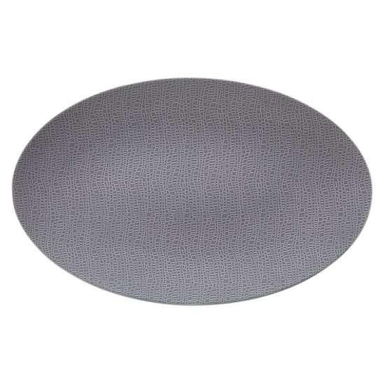 Mísa mělká oválná 40x26 cm, Elegant Grey 25675, Porcelán Seltmann