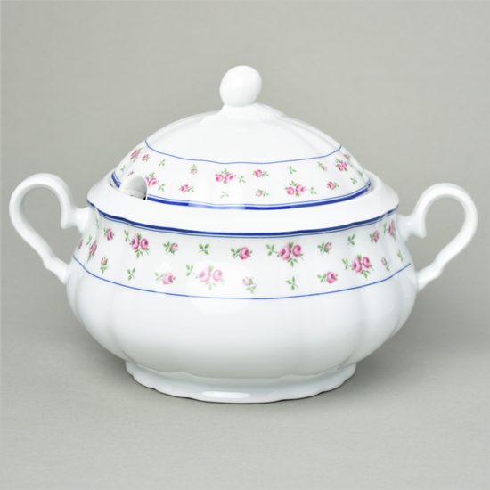 Soup tureen (bowl) 2,6 l, Thun 1794, karlovarský porcelán, ROSE 80283